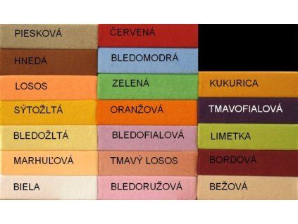 Jersey plachta 90x200 a 180x200 – elastická a priedušná posteľná plachta