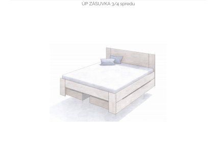 Univerzálna zásuvka – praktický doplnok do spálne z dyhovanej alebo laminovanej drevotriesky s čelom z masívneho bukového dreva, umiestnená na kolieskach.