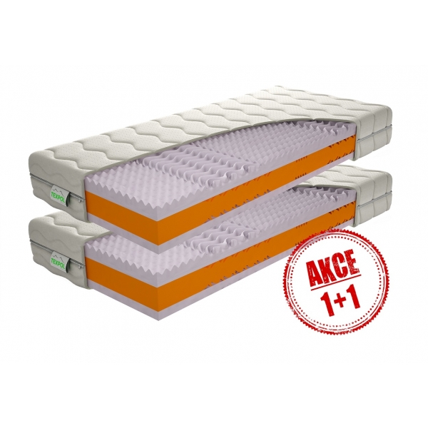 Fotografia produktu: TEXPOL Extra vysoký matrac KERIN 1+1 z PUR peny (AKCIA) Rozmer: 200x90, Poťahová látka: Trimtex