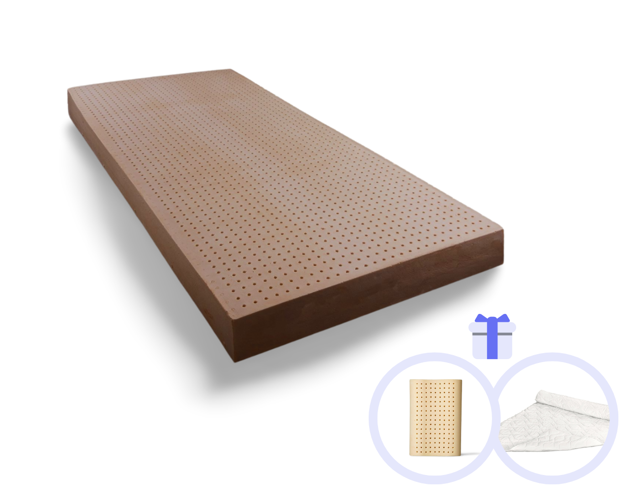 Fotografia produktu: Novaya Latexový matrac PREMIUM 100% prírodný (nezónový) Rozmer: 200x120, Poťahová látka: Medicott Silver (prémiový poťah), Tvrdosť matraca: Stredne Tvrdý (75 kg/m3)