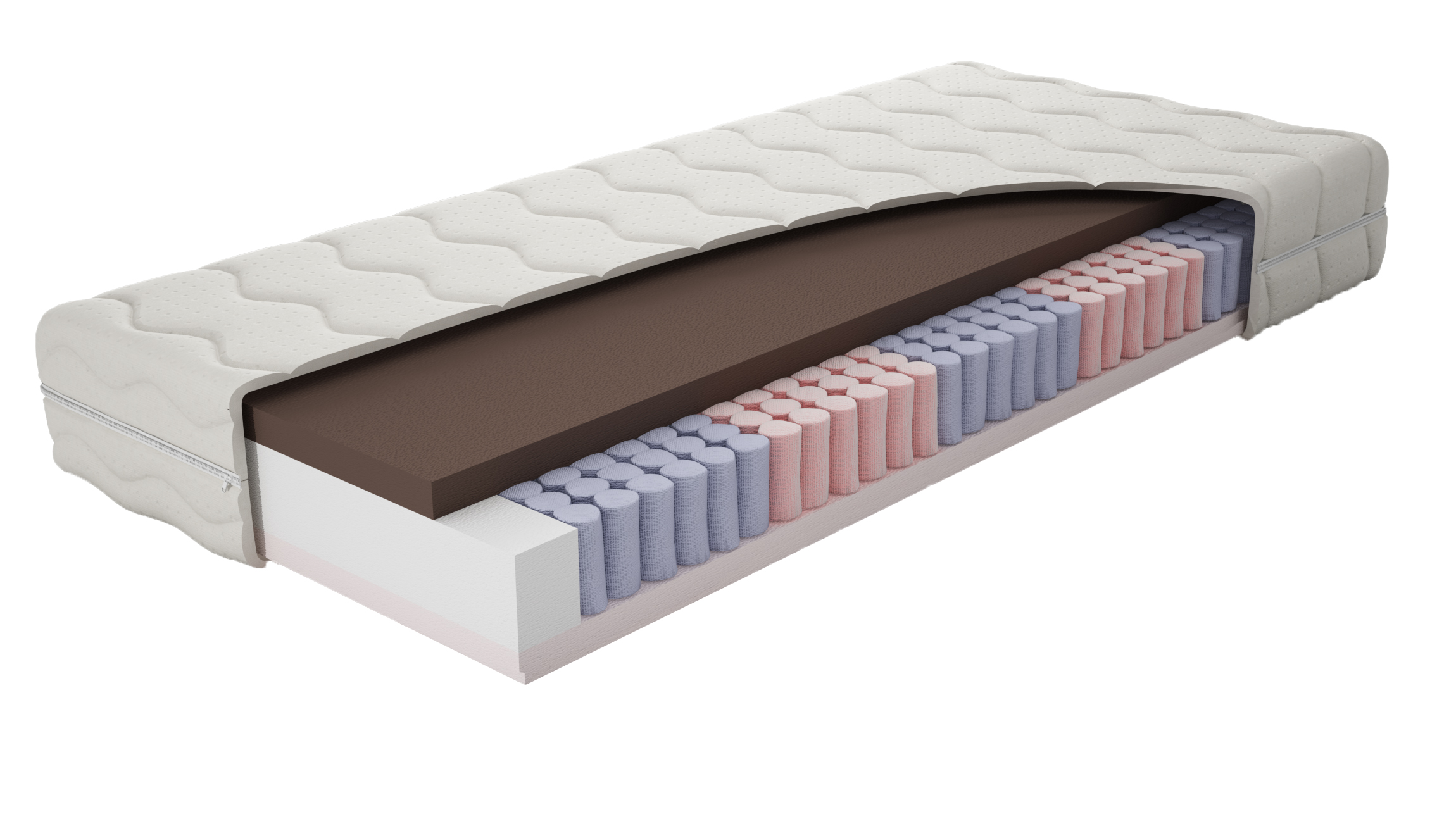 Fotografia produktu: TEXPOL Špičkový taštičkový matrac SILSTAR Rozmer: 200x90, Poťahová látka: Aloe Vera