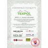 Certifikát kvality matraca EXCELENT – systém AIR zaisťuje vysokú hygienu a komfort počas spánku.